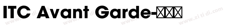 ITC Avant Garde字体转换